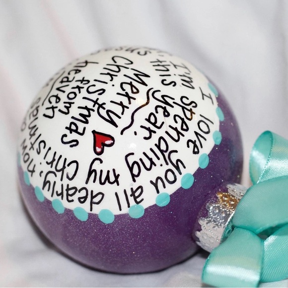 Christmas in Heaven Ornament – A Personalized Keepsake for Loved Ones Above - Picture 2 of 8